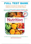 Test Bank for Nutrition: Concepts and Controversies, 16th Edition by Frances Sizer