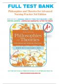 Test Bank - Philosophies and Theories for Advanced Nursing Practice 3rd Edition by Janie B. Butts 