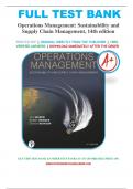 Test Bank for Operations Management: Sustainability and Supply Chain 14th Edition by Jay Heizer, Barry Render & Chuck Munson, A+ guide.