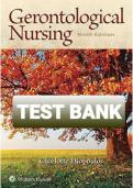 Gerontological Nursing 9th Edition Eliopoulos Test Bank