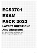 ECS3701 EXAM PACK 2023