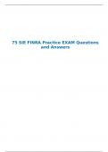 75 SIE FINRA Practice EXAM Questions and Answers