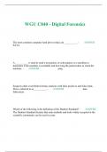 WGU C840 - Digital Forensics