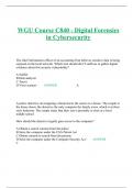 WGU Course C840 - Digital Forensics in Cybersecurity EXAM 2023/2024