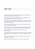 QAC Laws and Regulation exam  Questions & Answers (A+ GRADED)