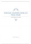 PORTAGE LEARNING NURS 231 FINAL EXAM