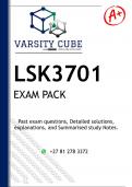 LSK3701 EXAM PACK 2024