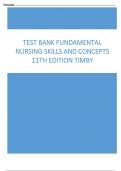 TESTBANK OF BASIC NURSING 11TH EDITION ROSDAHL VERIFIED 2023