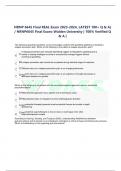 NRNP 6645 FINAL EXAM TEST BANK lOMoAR cPSD|10935195