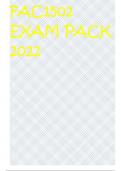 FAC1502 EXAM PACK 2022