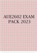 AUE2602 EXAM PACK 2023