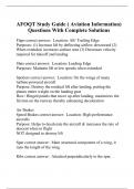 AFOQT Study Guide ( Aviation Information) Questions With Complete Solutions