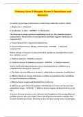  Primary Care 2 Dunphy Exam 2 Questions and Answers