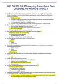 2023 CLC 056 /CLC 056 Analyzing Contract Costs Exam QUESTIONS AND ANSWERS GRADED A 1. Identify the circumstances when cost analysis should be performed by answering the following question: “Unless an exception to certified cost or pricing data applies, yo