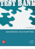 TEST BANK and SOLUTIONS MANUAL for Advanced Accounting, 15th Edition by Joe Ben Hoyle, Thomas Schaefer & Timothy Doupnik | Complete 19 Chapters