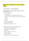 BPP LPC Criminal law - exam revision guide