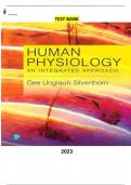 Test Bank for Human Physiology: An Integrated Approach 8th Edition by Dee Unglaub Silverthorn - Complete, Elaborated & Latest Test Bank. ALL Chapters (1-26) Included & Updated