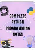 Python  notes