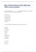 BUL 3130 Final Exam (UCF) 2023 with 100% correct answers