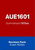 AUE1601 NOTES