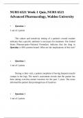 NURS 6521 Week-1 Quiz, NURS 6521 Advanced Pharmacology.