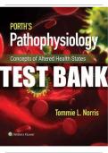 Test Bank For Porth's Pathophysiology Concepts of Altered Health 10th Edition,Complete Guide