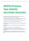 OPOTA Practice  Test VERIFIED  SOLUTIONS 2023/2024