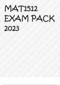 MAT1512 EXAM PACK 2023