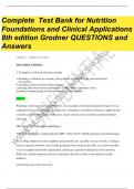 Test Bank Nutritional Foundations and Clinical Applications A Nursing Approach 8th Edition by Michele Grodner, Sylvia EscottStump, Suzanne Dorner|1-20 Chapter