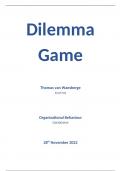 Uitwerking Dilemma Game