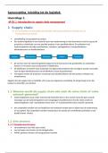 Samenvatting "inleiding tot de logistiek", 2e bach