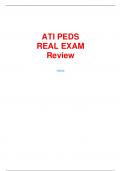 ATI PEDS REAL EXAM Review Answers