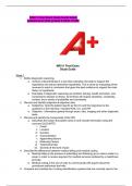 NR511 Final Exam Study Guide latest updated april 2023 graded A REAL EXAM         NR511 Final Exam  Study Guide    Week 1  1.	Define diagnostic reasoning  a.	Involves critical thinking in a way that evaluates new data to support the hypothesis and reduce 