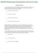 HESI RN Pharmacology Exam Questions with Answers, Rationales