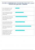 (NGN)RN COMPREHENSIVE ONLINE PRACTICE 2019 A (Latest UPDATE 2023) Q&A/100% VERIFIED