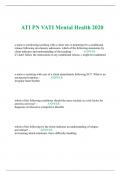 ATI PN VATI Mental Health 2020