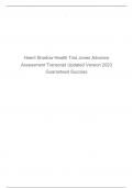 Heent Shadow Health Tina Jones Advance Assessment Transcript Updated Version 2023 Guaranteed Success