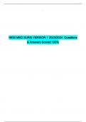 HESI MED SURG VERSION 1 2023 2024 Questions & Answers Updated Version Scored 100%