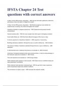 IFSTA Chapter 24 Test questions with correct answers( A+ GRADED  100% VERIFIED)