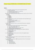 Portage Learning NURSING BS 231 PATHOPHYSIOLOGY EXAM 4.