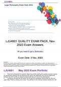 LJU4801 LATEST EXAM PACK, Nov 2023 Exam Answers. 100% Pass