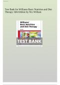 Test Bank For Basic Nutrition Diet Therapy 16th edition