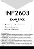 INF2603 EXAM PACK 2023 - DISTINCTION GUARANTEED