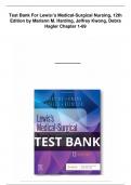 Test Bank For Lewis's Medical-Surgical Nursing 12th Edition Chapter 1-69