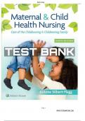 Maternal & Child Health Nursing: Care of the Childbearing & Childrearing Family 8th Edition Test Bank / Instant Test Bank For Maternal & Child Health Nursing: Care of the Childbearing & Childrearing Family 8th Edition Authors: JoAnne Silbert-Flagg, Pillit