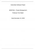 MGMT404 – Project Management Getta Byte Software Project Part 2 Devry University.