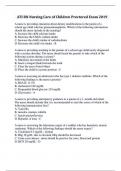 ATI RN Nursing Care of Children Proctored Exam Complete Study Guide 2023/2024