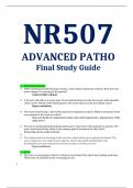 NR507 Advanced Patho Final Study Guide