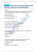 NR 507 Week 8 Final Exam LATEST 2023-2024(Verified answers)100%PASS