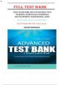 Test Bank For Advanced Practice Nursing: Essentials for Role Development 4th Edition by Lucille A Joel 9780803660441 Chapter 1-30 Complete Guide.